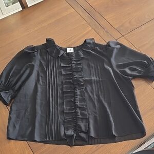 CAbi Black Elegant Blouse